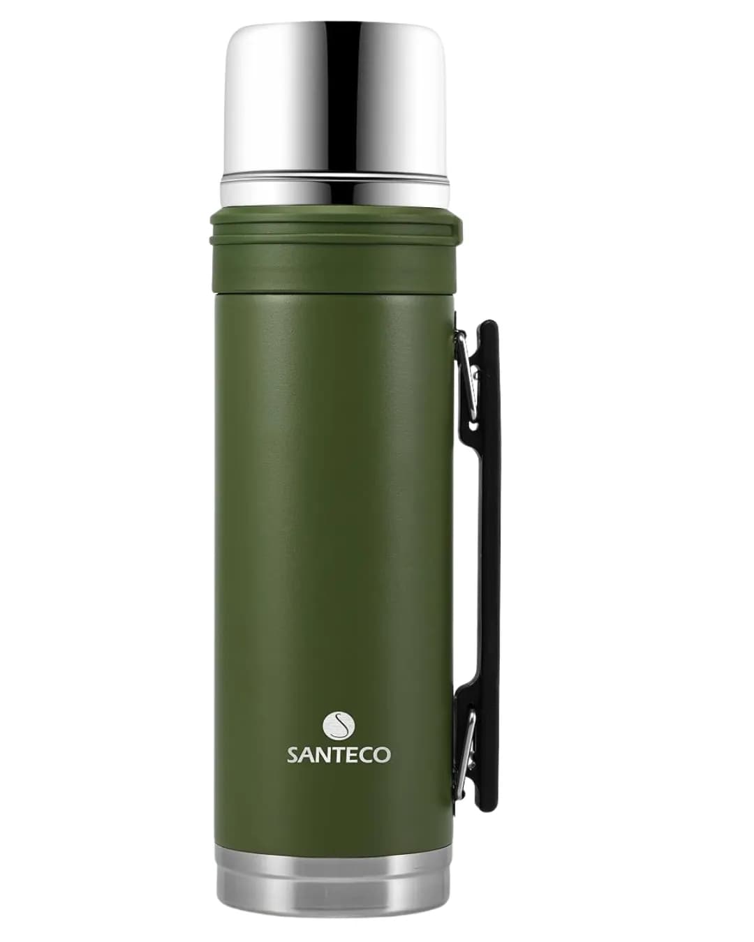 فلاسک استیل سانتکو مدل Santeco ASPEN، یک لیتری، ضد نشت، دوجداره، حفظ دما 24 ساعته — تصویر ۶