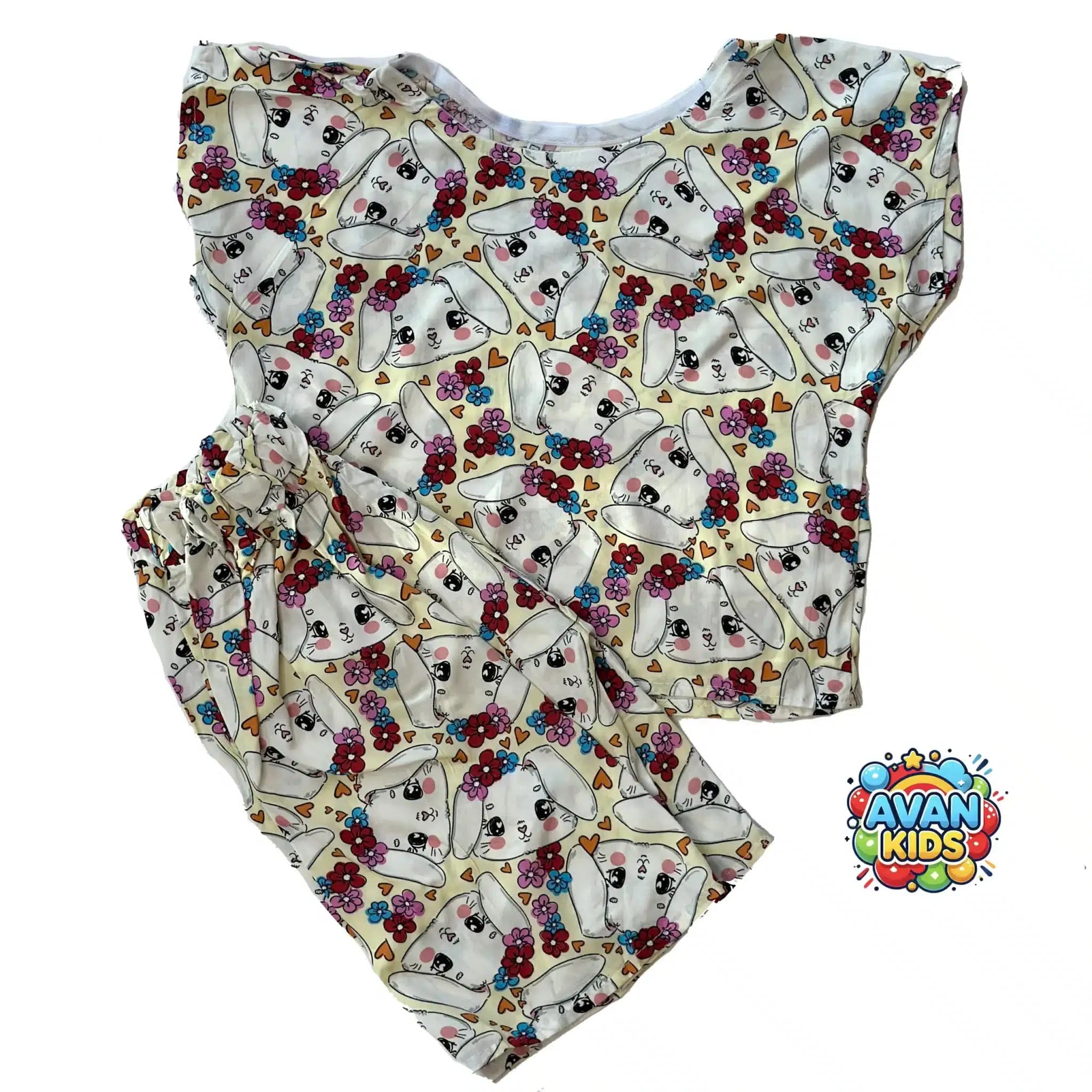 کراپ شلوارک خرگوشی نخی کد 4282