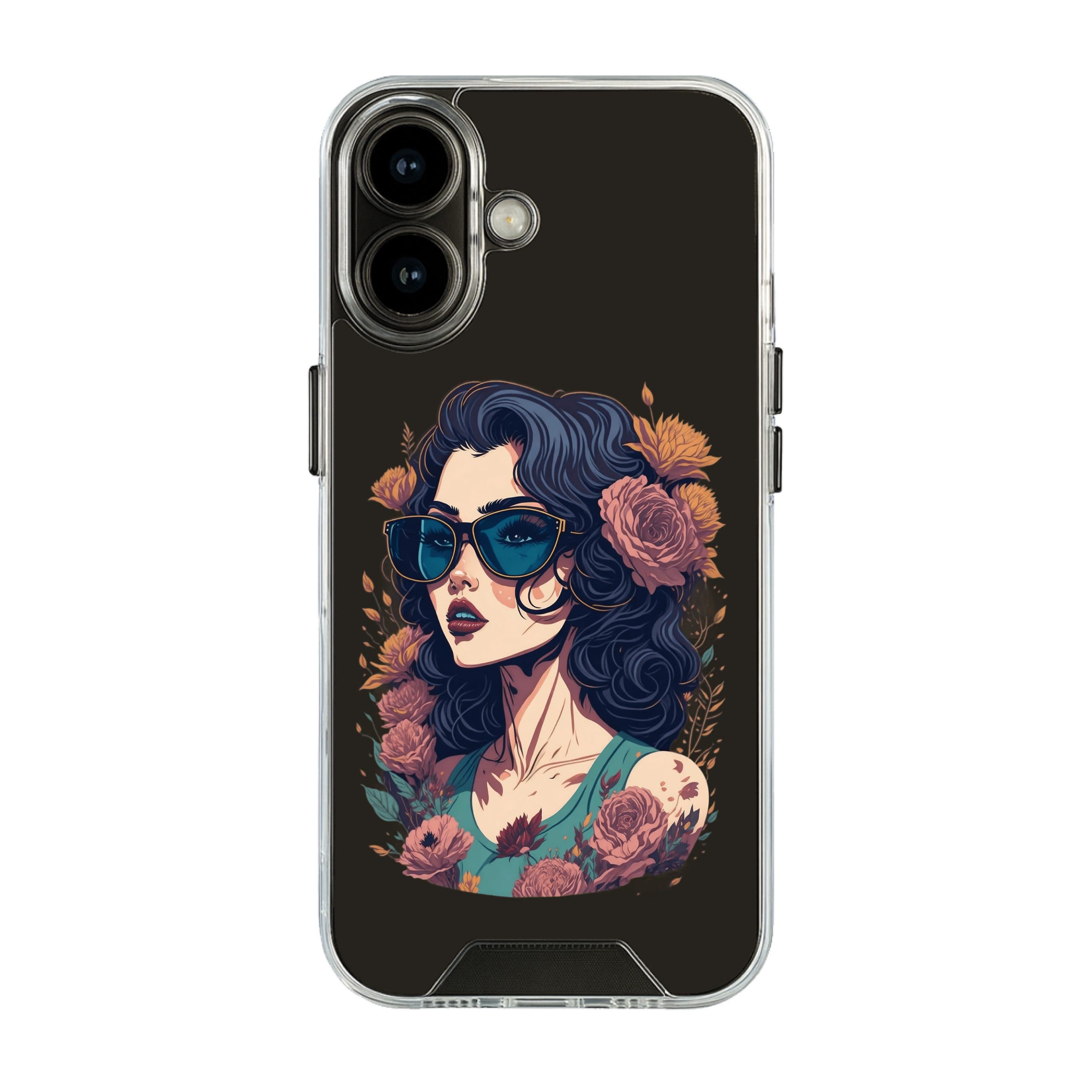 قاب شفاف چاپی طرح دختر گل گلی کد T0013 مناسب برای گوشی موبایل اپل آیفون Apple iPhone 7 / 8 / SE 2020 / 7 Plus / 8 Plus / X / XS / XR / XS Max / 11 / 11 Pro / 11 Pro Max / 12 / 12 Pro / 12 Pro Max / 13 — تصویر ۲