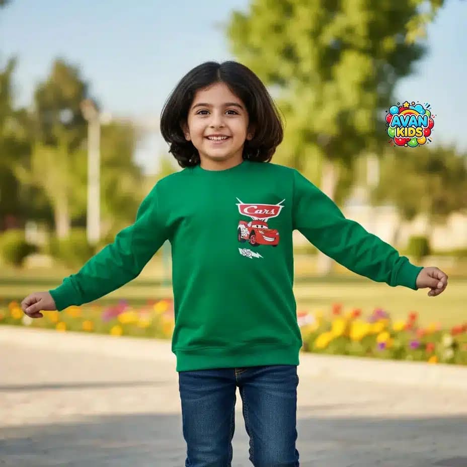 بلوز بچه گانه طرح ماشینها کد 4132 — تصویر ۵