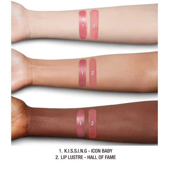 پک جذاب لیپ گلاس و رژلب شارلوت تیلبری NIB Charlotte Tilbury Icon Baby Fresh Pink Gloss & Pink Lipstick Duo — تصویر ۴