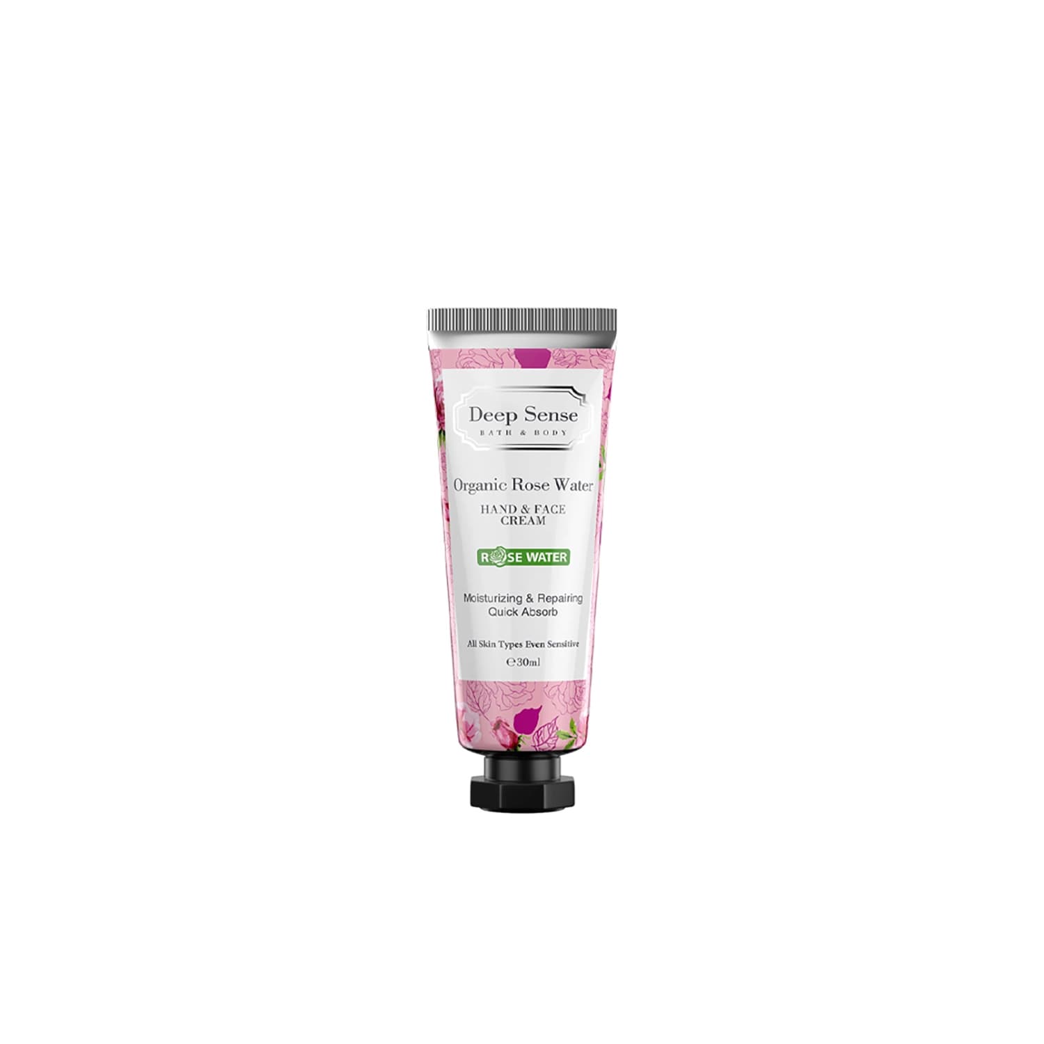 کرم مرطوب کننده دست و صورت گلاب دیپ سنس انواع پوست 30 میل