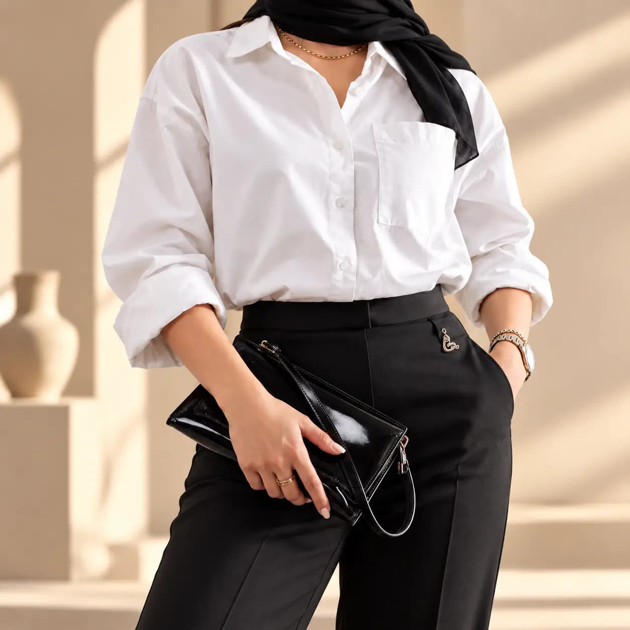 شومیز ساده زنانه mango کد 0241 — تصویر ۲