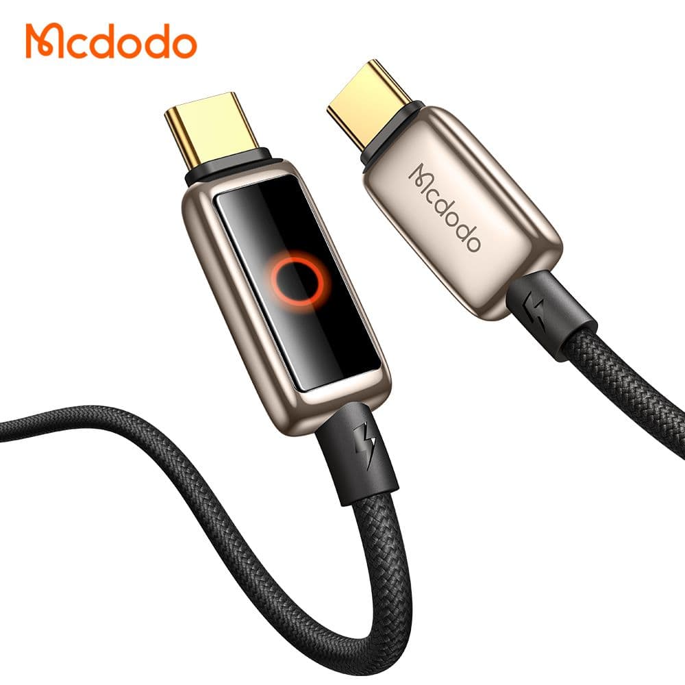 کابل شارژ سریع تایپ سی به تایپ سی 100 وات مک دودو MCDODO CA-668 طول 120 سانتیمتر — تصویر ۴