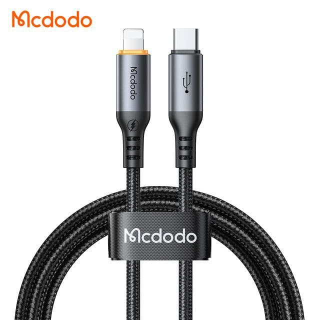 کابل شارژ سریع هوشمند تایپ سی به لایتنینگ 36 وات مک دودو MCDODO CA-0870 طول 1.2متر