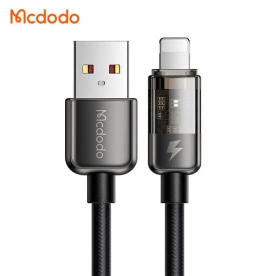کابل شارژ هوشمند لایتنینگ 3 آمپر مک دودو MCDODO CA-3140 طول 120 سانتیمتر