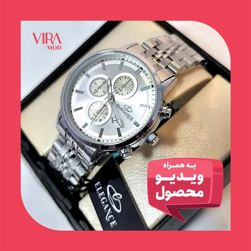 ساعت مردانه الگانس موتور ژاپن – رنگ ثابت – ضد آب – طرح سه موتور – 106402