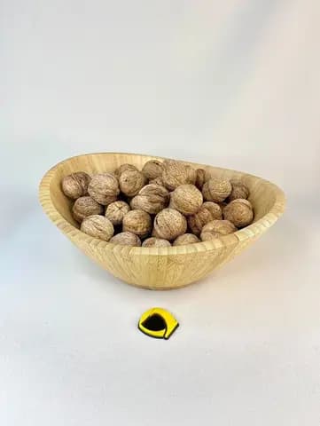 کاسه گرد لبه موج بامبو 12*30 سانتیمتر
