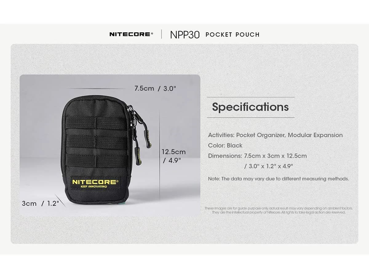کیف کمری NITECORE NPP30 | کیف EDC تاکتیکال حرفهای — تصویر ۵