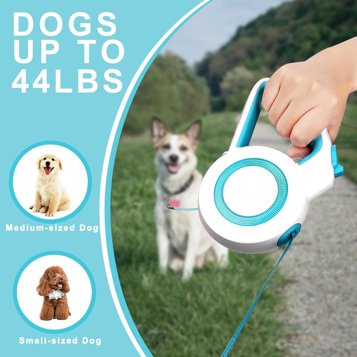 بند قلاده سگ و گربه 5 متری Retractable Leash MS-7110