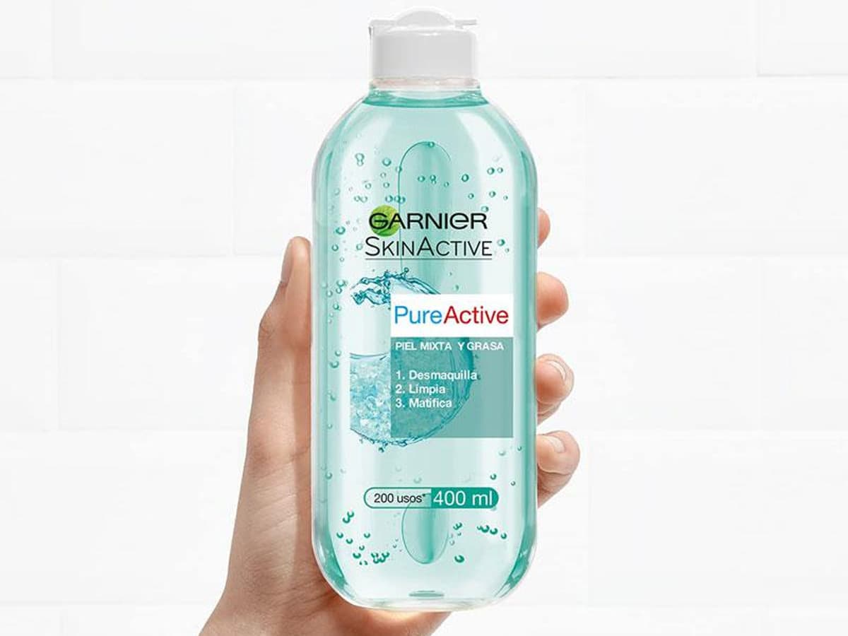 محلول میسلار واتر گارنیر مدل pure active حجم 400 میلی لیتر — تصویر ۸