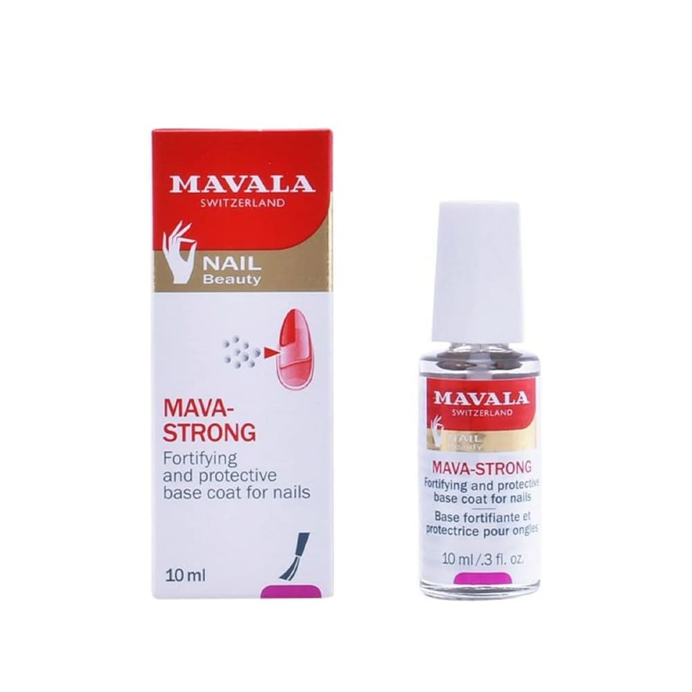 لاک بی رنگ و ضخیم کننده و تقویت کننده ناخن ماوالا mavala switzerland nail beauty mava-strong