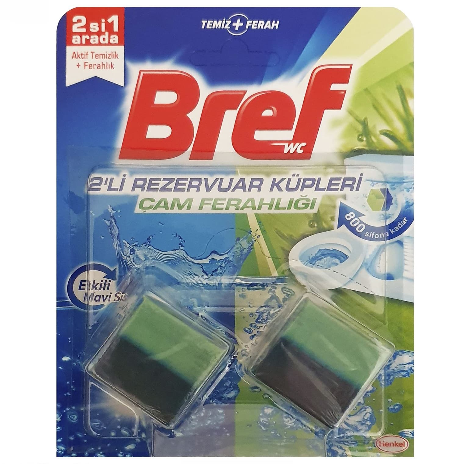 قرص ضدعفونی کننده فلاش تانک دو قلوی برف Bref