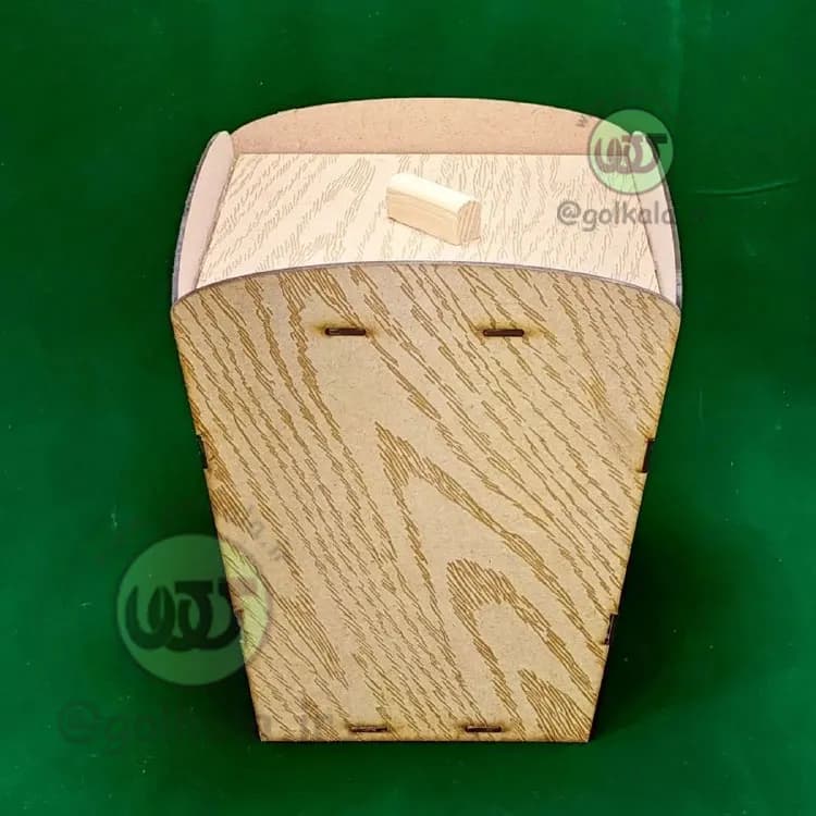 سطل چوبی برش لیزری — تصویر ۲