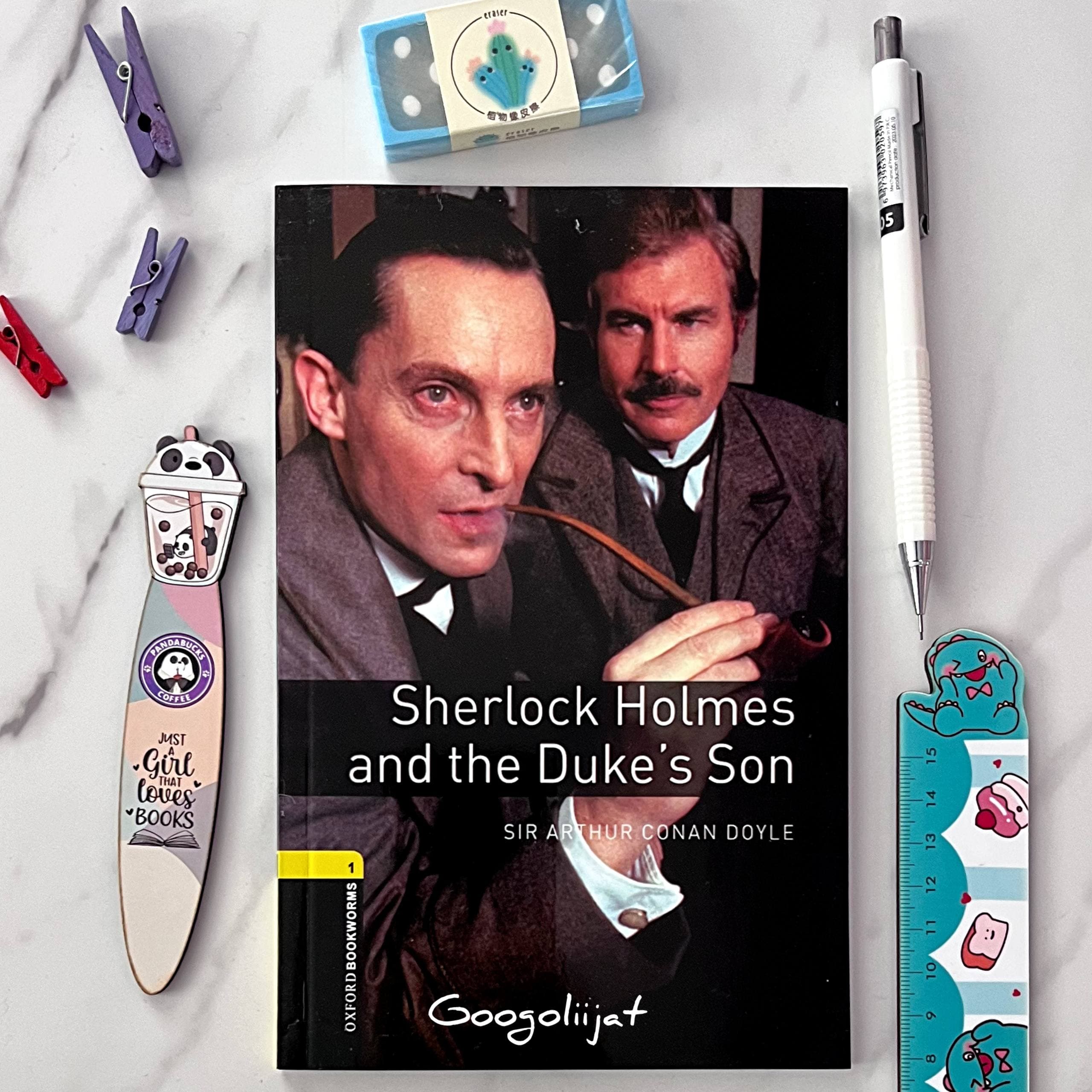 کتاب داستان Sherlock Holmes and The Dukes Son سطح 1 Bookworms