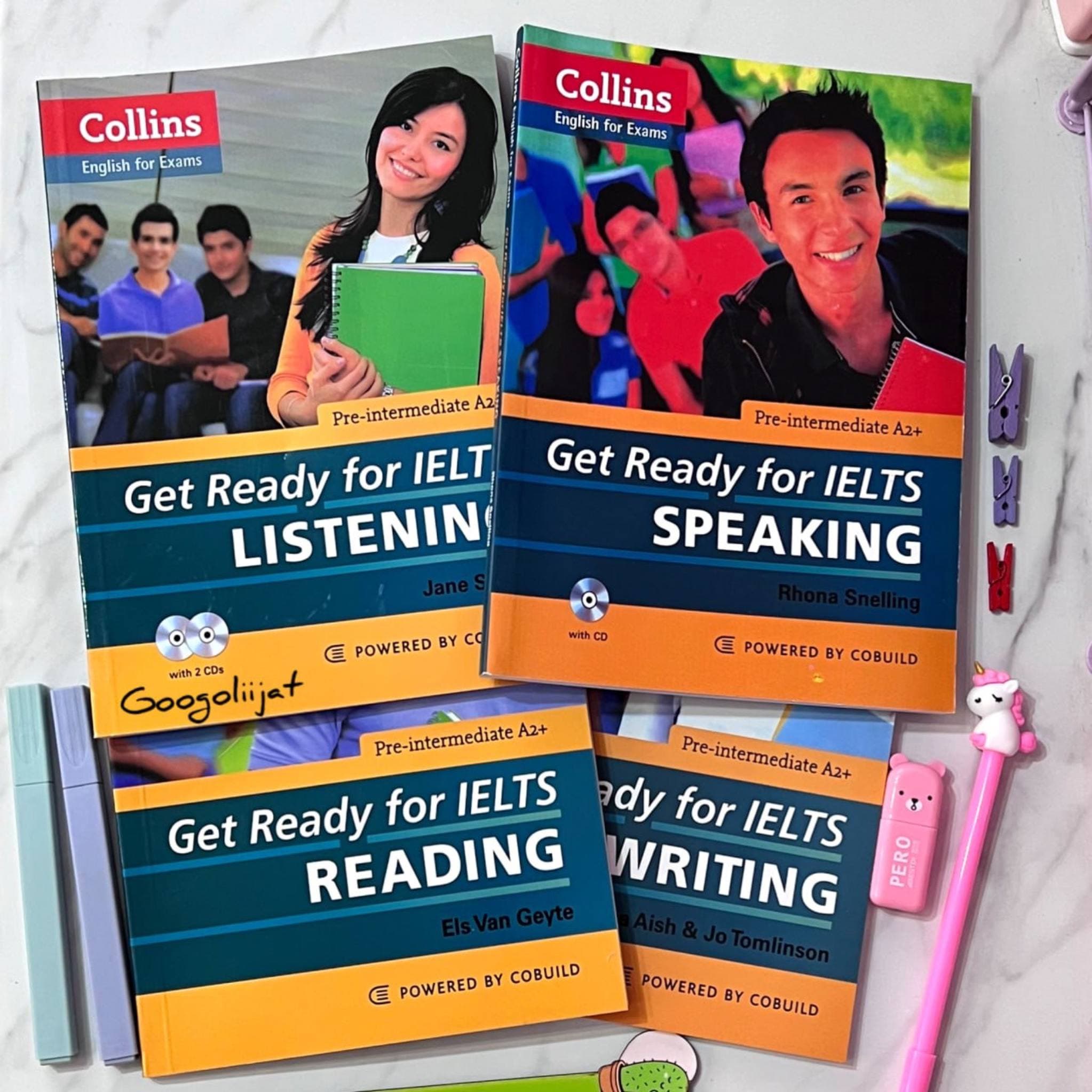 کتاب Collins Get Ready for IELTS book series انتشارات کالینز 4 جلدی بدون CD