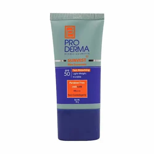 کرم ضد آفتاب فاقد چربی مخصوص آقایان SPF 50 پرودرما