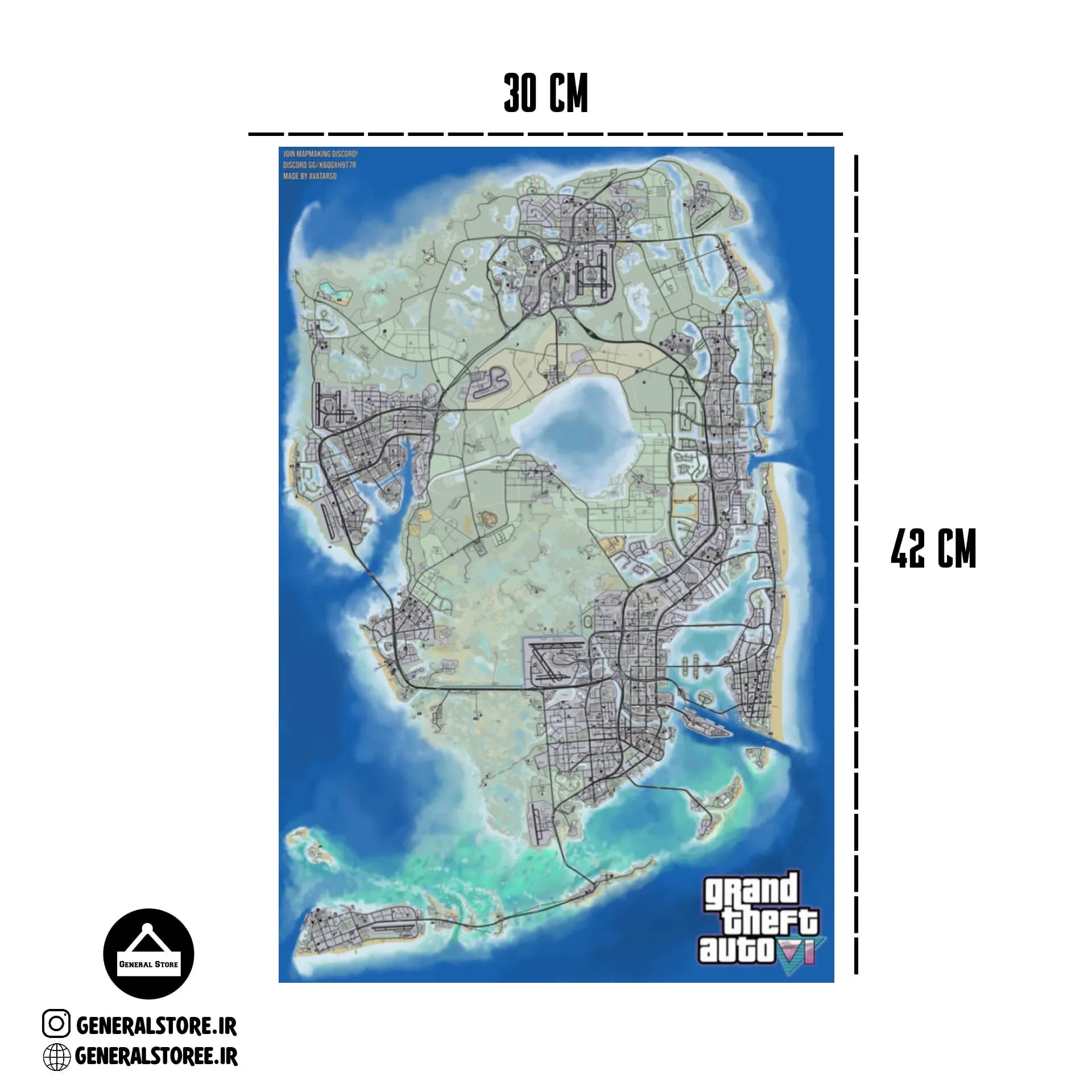 نقشه جی تی ای ۶ / Gta VI Map