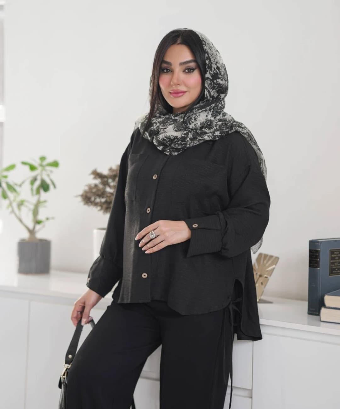 مانتو شومیزی صوفیا تابستانه بسیار خنک مدل مستانه |کد:7040 — تصویر ۳