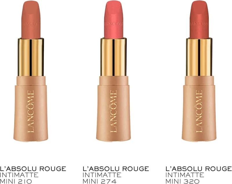 پک مینی رژلب سه تایی مات ابسولو لانکوم Lancôme L’Absolu Rouge Intimatte Mini Lipstick Trio Gift Set- Limited Edition — تصویر ۶