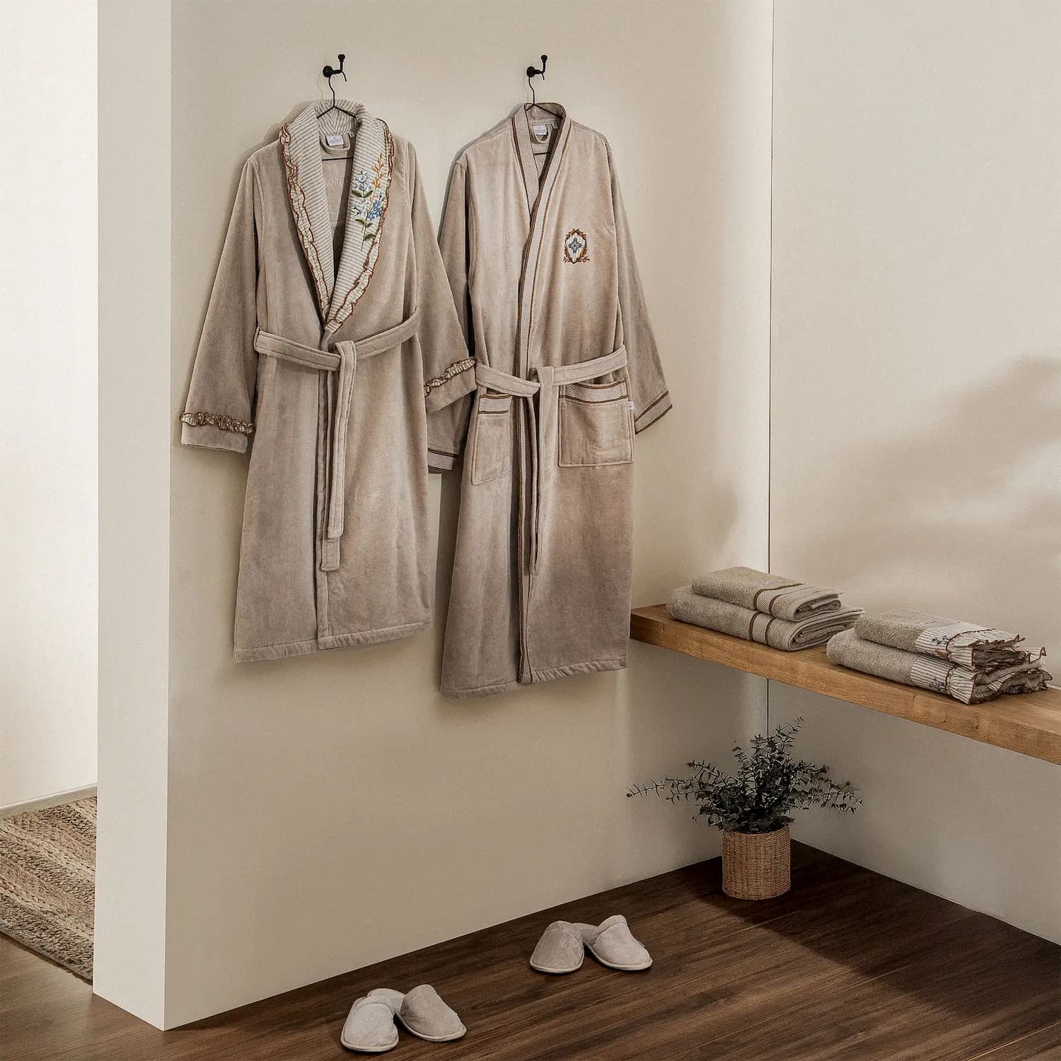 ست حوله ۱۰ تکه دونفره برند ecocotton مدل Latifa