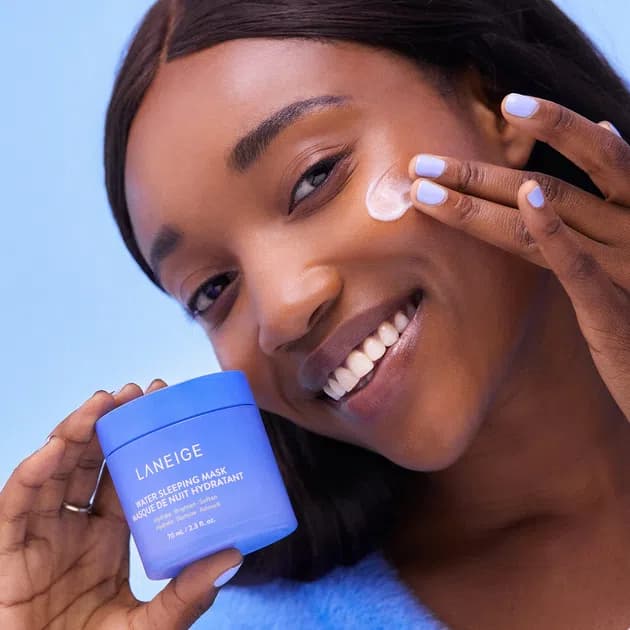 Water Sleeping Mask with Squalane ماسک شب آبرسان با سکوآلان لانیژ — تصویر ۴
