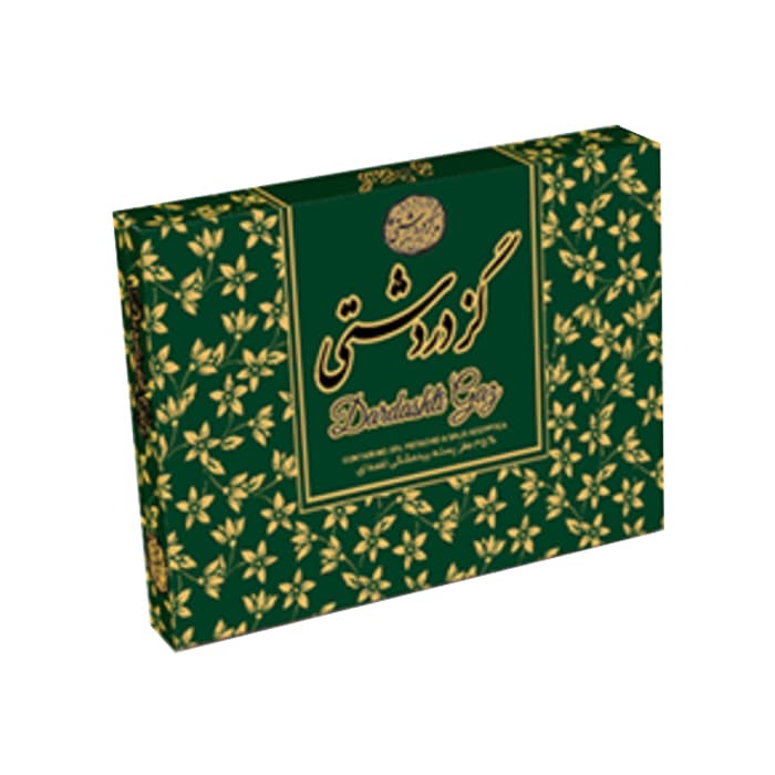 گز دردشتی لقمه بیدمشکی ۳۵ درصد پسته ۴۰۰ گرمی