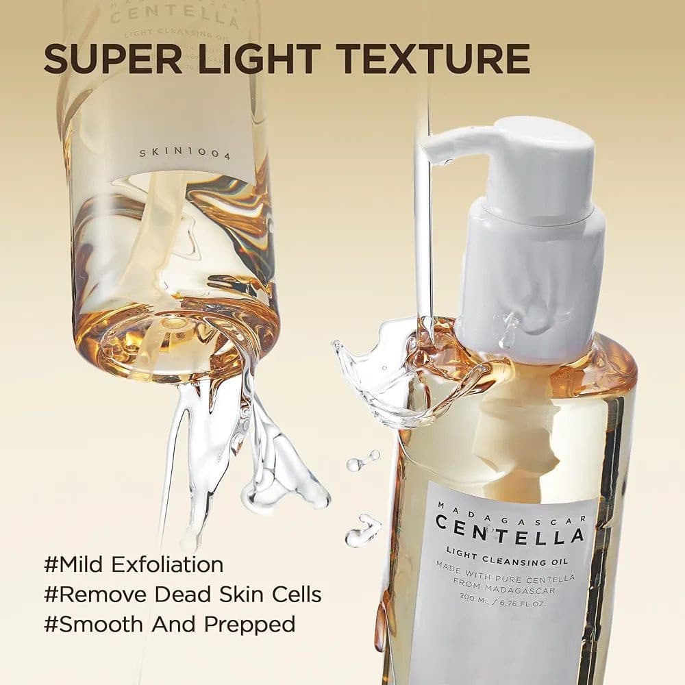 روغن پاک کننده ماداگاسکار 200 میل سنتلا اسکین 1004 SKIN1004 Madagascar Centella Light Cleansing Oil — تصویر ۵