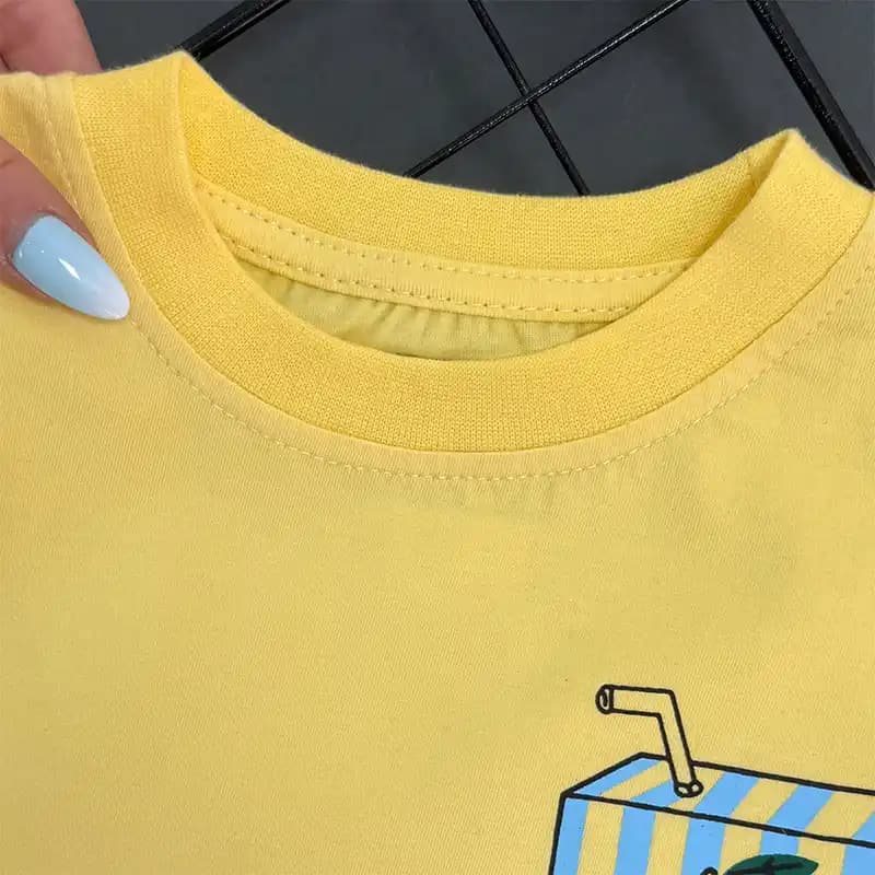وست باکسی بچگانه خنک تابستانه طرح لیمو (Lemon) کد 4396 — تصویر ۵