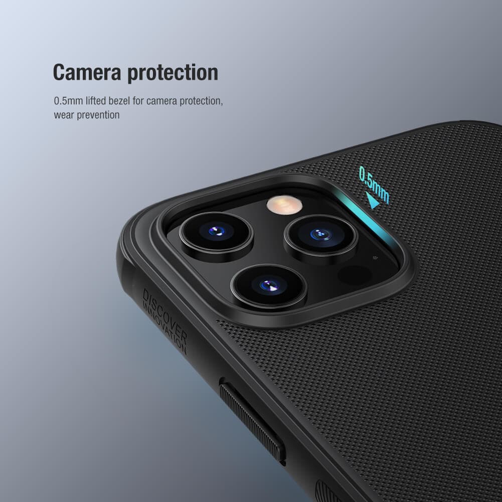 قاب نیلکین frosted pro logo cut گوشی آیفون 12/12pro — تصویر ۴