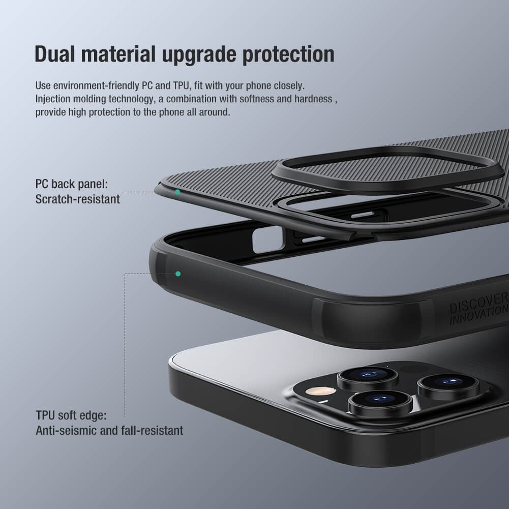 قاب نیلکین frosted pro logo cut گوشی آیفون 12/12pro — تصویر ۶