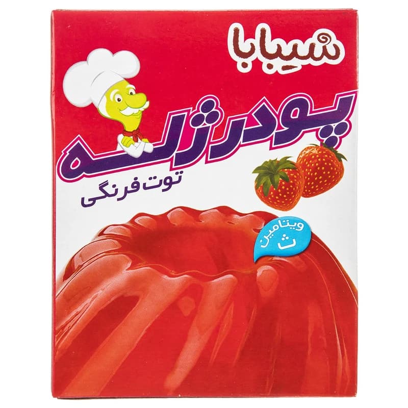 پودر ژله توت فرنگی شیبابا — تصویر ۲