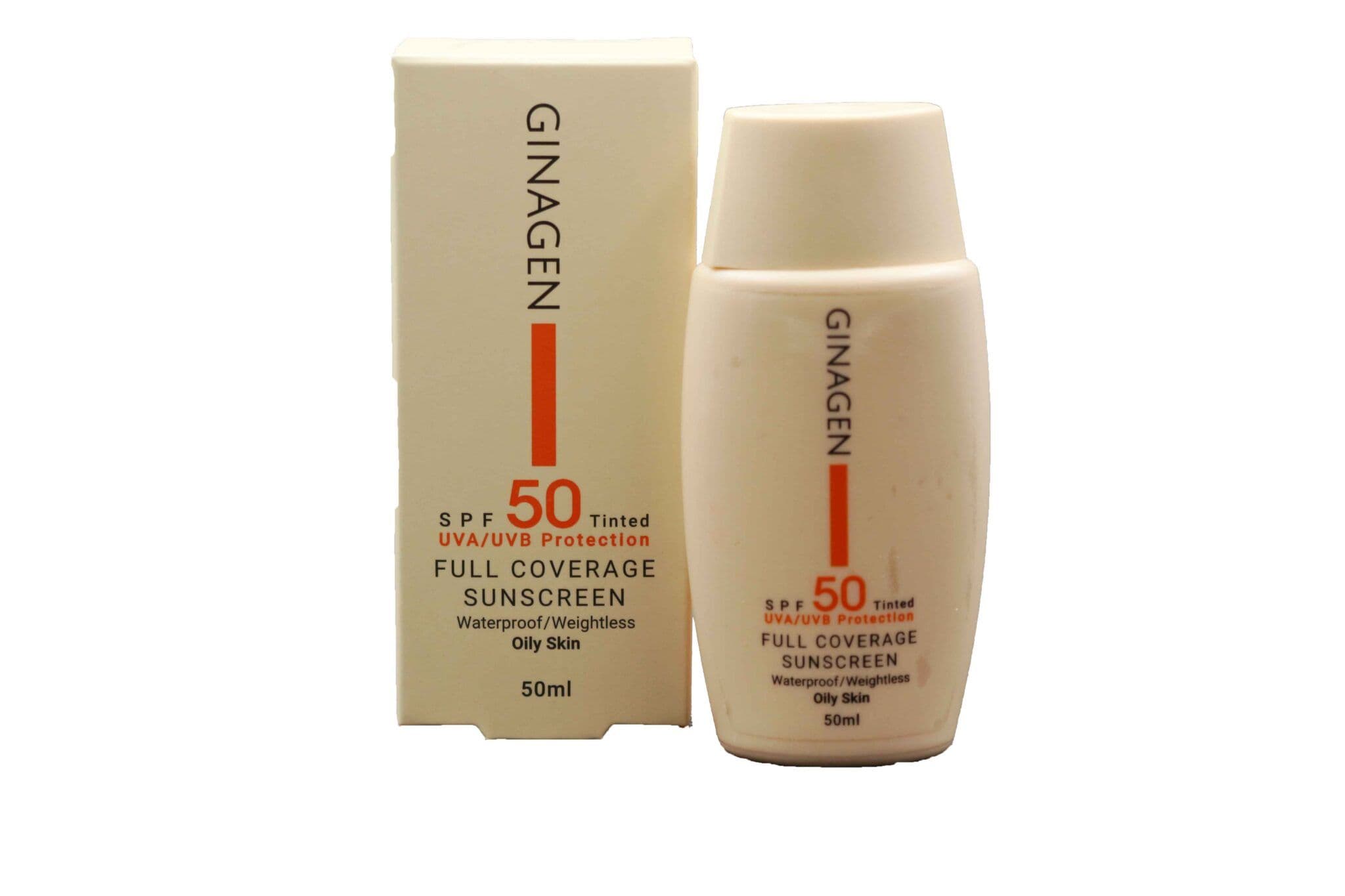 کرم ضد آفتاب پوست چرب و مختلط رنگی شماره 02 ژیناژن SPF50 — تصویر ۲
