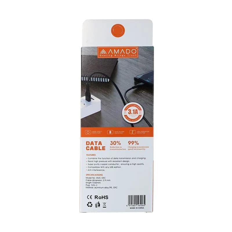 کابل شارژ و دیتا تایپسی آمادو AMADO AMC-09C — تصویر ۴