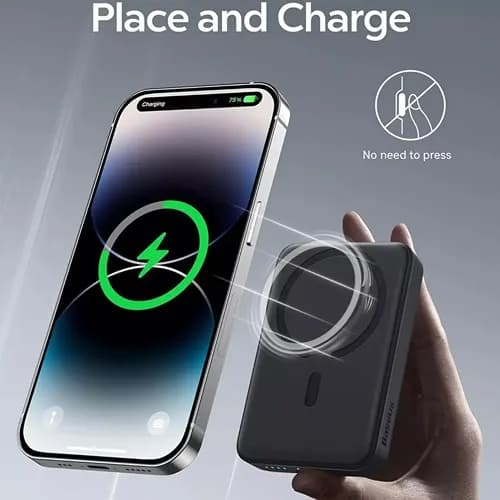 پاوربانک وایرلس 10000 مگنتی بیسوس Baseus PPCX030002 توان 20 وات — تصویر ۵