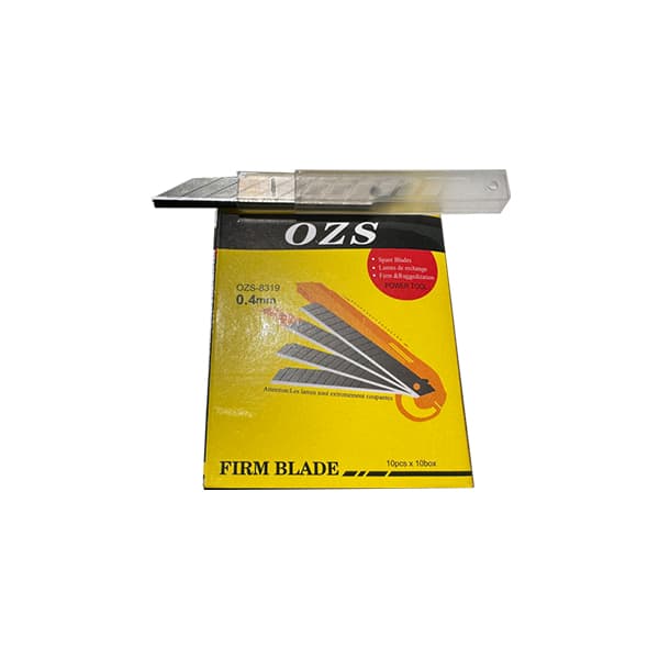 تیغ شیشه دودی کد 03 مدل OZS محتوی 100 عددی — تصویر ۲