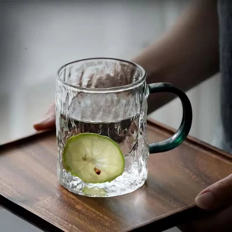 ماگ پیرکس دفرمه دسته رنگی وارداتی
