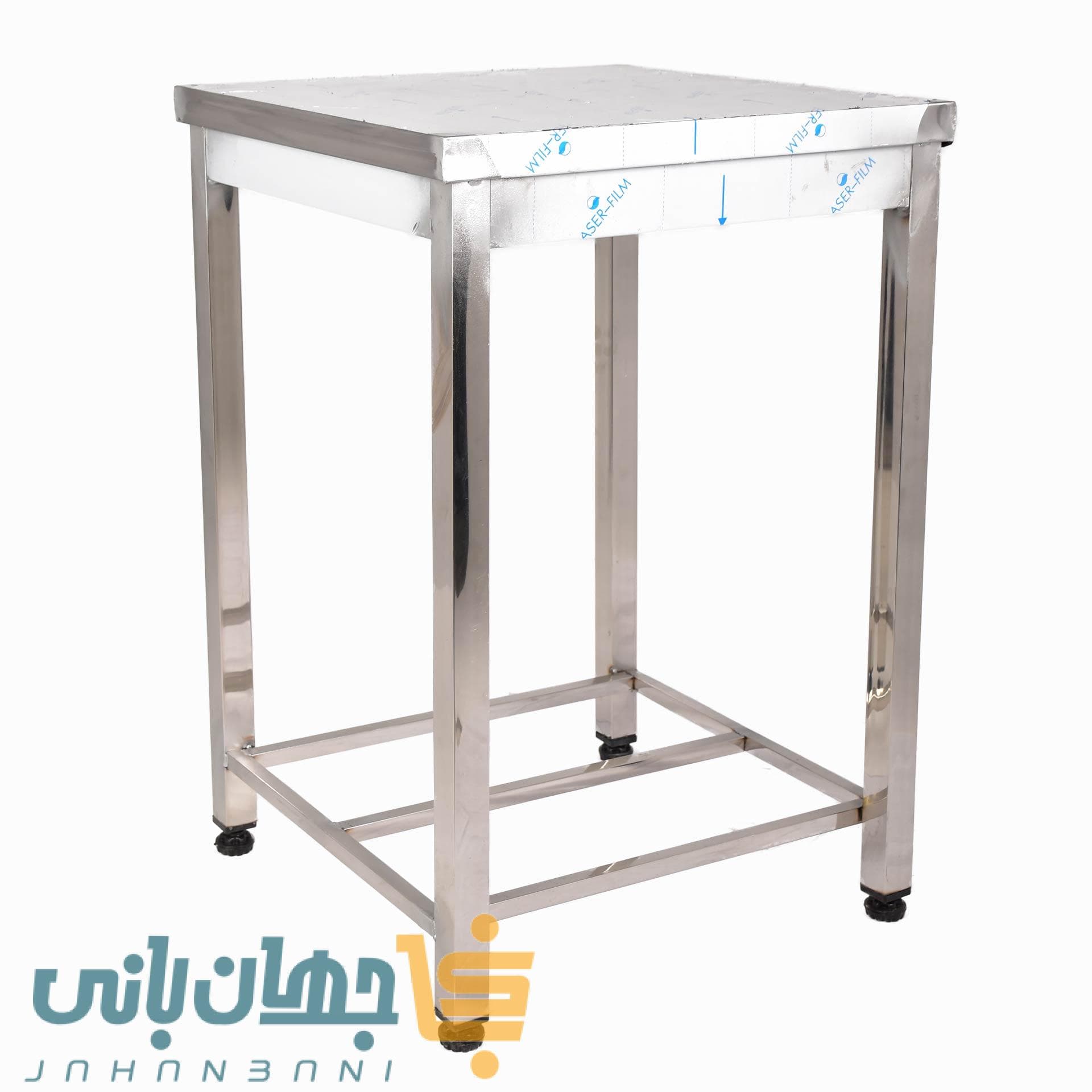 میز کار استیل 60*60 سانتی متر برند جهان بانی