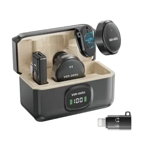 میکروفون بیسیم دو کاربره وندنز VENDENS MIC025