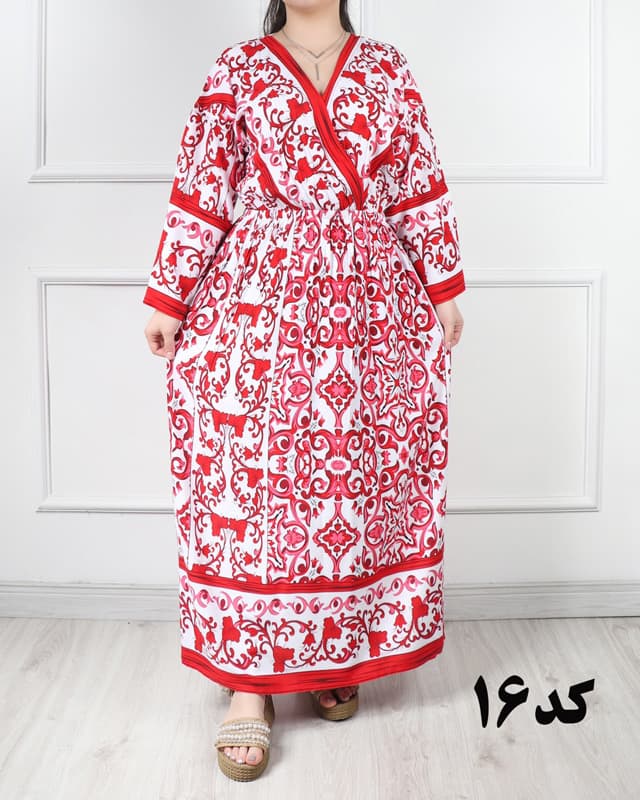 پیراهن نخی چپ و راستی حاشیه دار(حراج یک هفته ای) 6928 — تصویر ۱۰