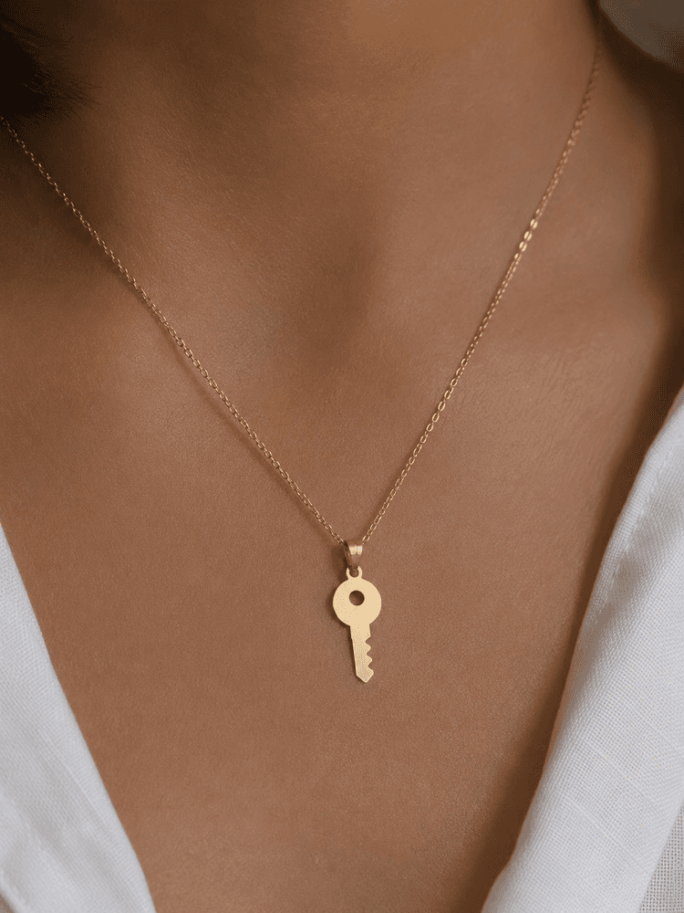 آویز طلا مدل «کلید»