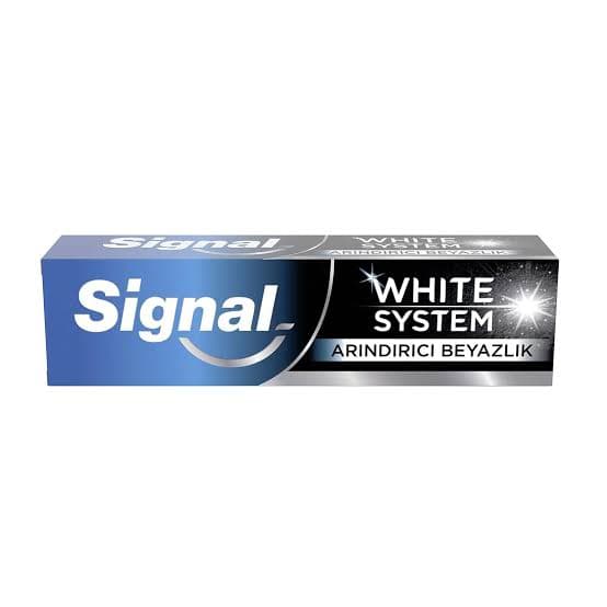 خمیر دندان مدل white system زغالی حجم 75 میل