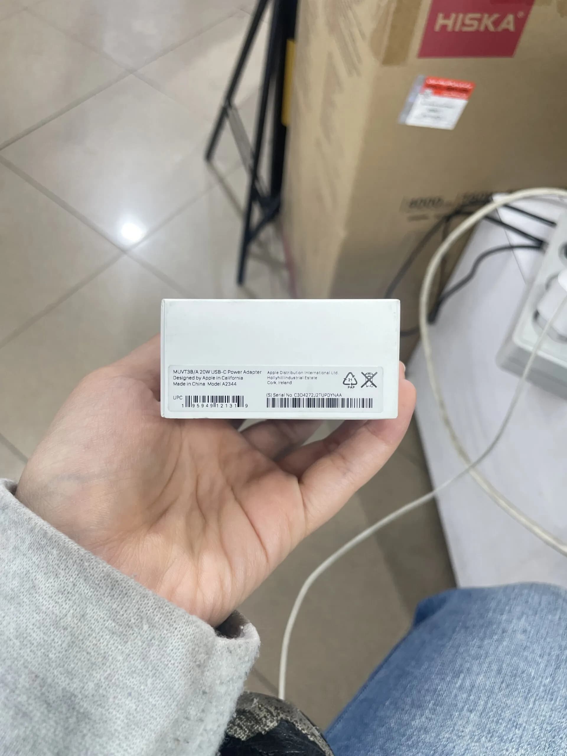 شارژر 20 وات اپل B/A – شارژ سریع، USB-C، ( اصل اپل استور پک 2024 ) — تصویر ۳