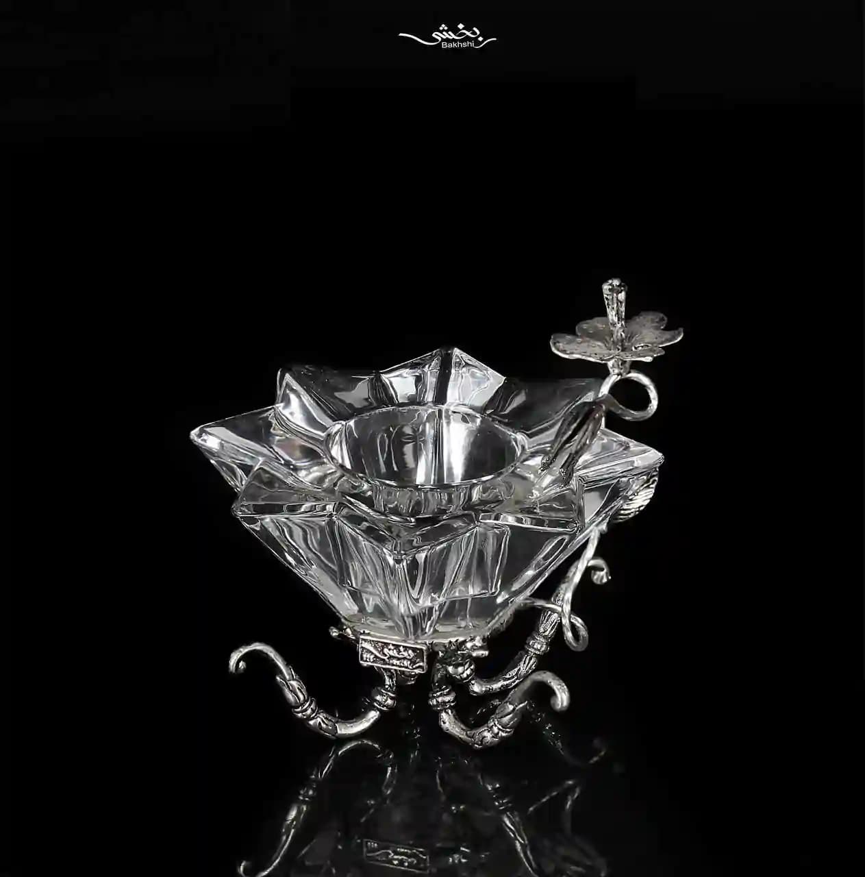 وارمر کریستال نقره ستاره و گل