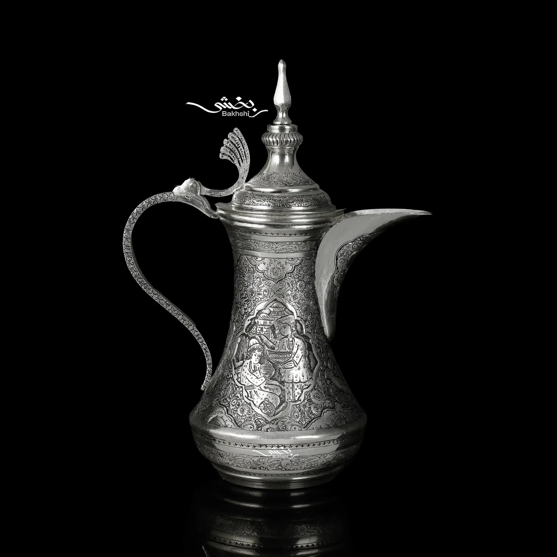 قهوه خوری نقره مینیاتور