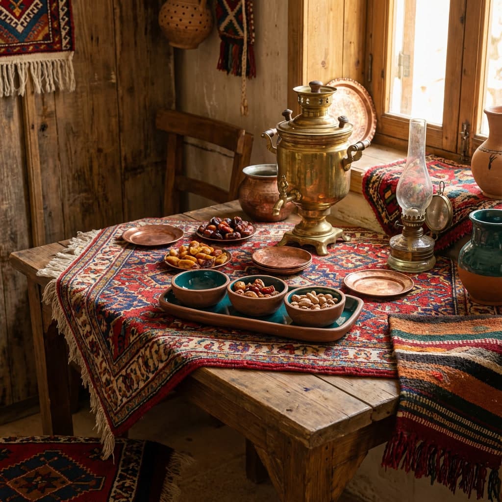اردو خوری سه تایی تلفیق سفال سرامیک