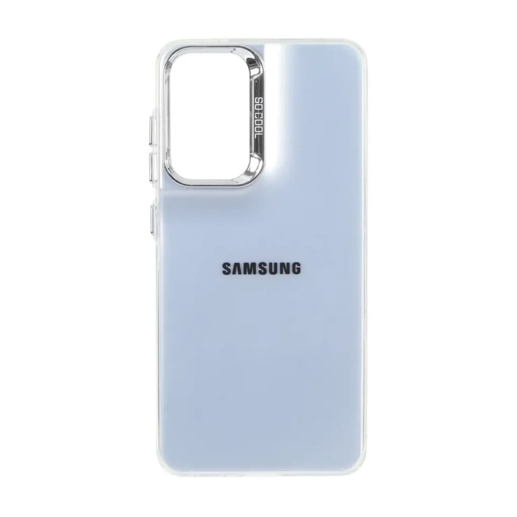 قاب SO COOL لنز متال لوگودار Samsung Galaxy S21 FE – نقره ای — تصویر ۲