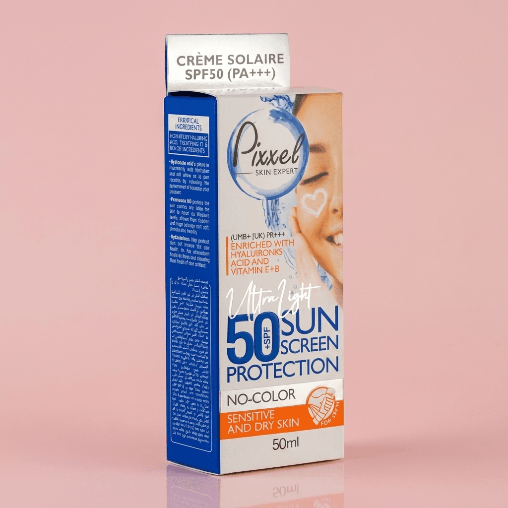 کرم ضد آفتاب پیکسل پوست خشک و حساس 50 میل SPF50 بدون رنگ — تصویر ۷