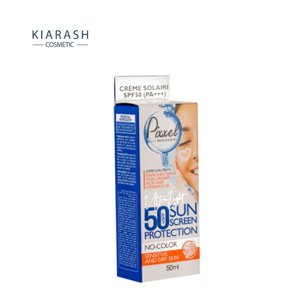 کرم ضد آفتاب پیکسل پوست خشک و حساس 50 میل SPF50 بدون رنگ — تصویر ۳