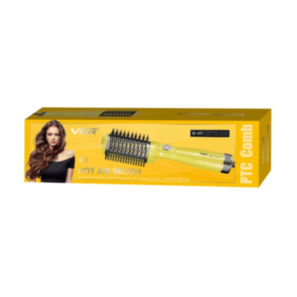 سشوار برس دار حالت دهنده 1200 وات وی جی ار مدل V-497 — تصویر ۳